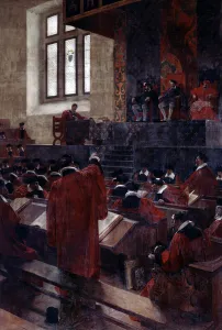 Anne du Bourg and Henry II in the Paris Parlement, 10th June 1559, 1893 (oil on canvas) Anne du Bourg and Henry II in the Paris Parlement, 10th June 1559, 1893 (oil on canvas)