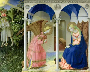 The Annunciation, 1426 (tempera and gold on panel) The Annunciation, 1426 (tempera and gold on panel)