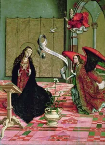 The Annunciation, detail from the Altarpiece of St. Anne and the Virgin The Annunciation, detail from the Altarpiece of St. Anne and the Virgin