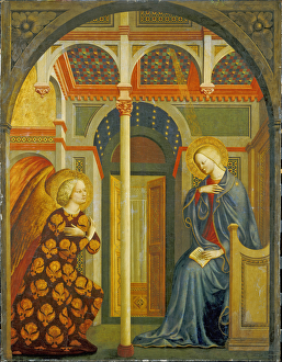 The Annunciation, c. 1423-24 (tempera on panel) The Annunciation, c. 1423-24 (tempera on panel)