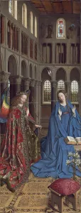 The Annunciation, c. 1434- 36 (oil on canvas) The Annunciation, c. 1434- 36 (oil on canvas)