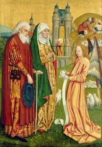 The Annunciation to Joachim and Anne, from the Dome Altar, 1499 (tempera on panel) The Annunciation to Joachim and Anne, from the Dome Altar, 1499 (tempera on panel)
