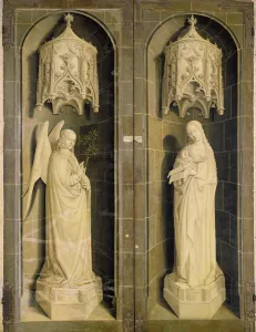 The Annunciation, outer panel from the Triptych of Moses and the Burning Bush, c The Annunciation, outer panel from the Triptych of Moses and the Burning Bush, c