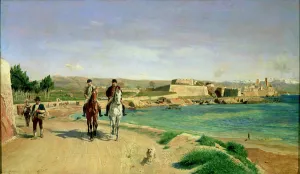 Antibes, the Horse Ride, 1868 (oil on canvas) Antibes, the Horse Ride, 1868 (oil on canvas)
