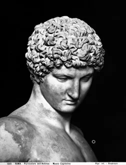 Suitor Gallery: Detail of Antinous (marble)