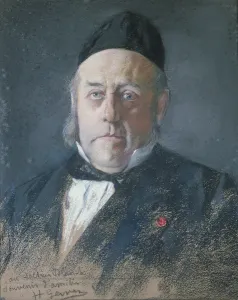 Antoine-Emile Blanche (1820-93) (pastel on paper) Antoine-Emile Blanche (1820-93) (pastel on paper)