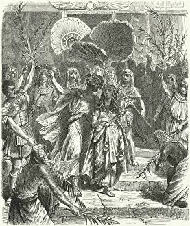 Antony and Cleopatra as Osiris and Isis (engraving)
