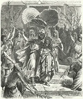 Antony and Cleopatra as Osiris and Isis (engraving) Antony and Cleopatra as Osiris and Isis (engraving)