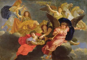 Apotheosis of King Louis XIV of France (oil on canvas) Apotheosis of King Louis XIV of France (oil on canvas)