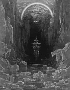 The appearance of the albatross to lead the marooned ship out of the frozen seas of The appearance of the albatross to lead the marooned ship out of the frozen seas of