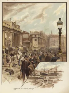 Approach to London Bridge (chromolitho) Approach to London Bridge (chromolitho)