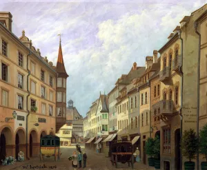 The Arcades, Grand Rue, Colmar, 1876 (oil on canvas) The Arcades, Grand Rue, Colmar, 1876 (oil on canvas)