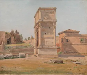 The Arch of Titus in Rome, 1839 (oil on paper laid down on canvas) The Arch of Titus in Rome, 1839 (oil on paper laid down on canvas)