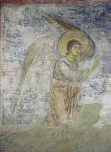 The Archangel Gabriel, detail from the chapel interior (fresco) The Archangel Gabriel, detail from the chapel interior (fresco)