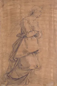 The Archangel Gabriel Kneeling to the Right, study for an Annunciation The Archangel Gabriel Kneeling to the Right, study for an Annunciation