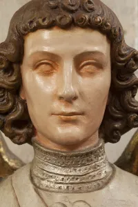 Archangel Michael (painted plaster) (detail of 3469323) Archangel Michael (painted plaster) (detail of 3469323)