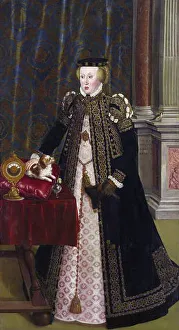 Austrians Gallery: Archduchess Anna of Bavaria (1528-90), daughter of Ferdinand I, Holy Roman Emperor, 1556