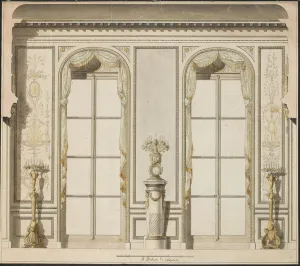 Architectural project for the Grande Galerie of the Hotel de Madame de Mazarin in Paris Architectural project for the Grande Galerie of the Hotel de Madame de Mazarin in Paris