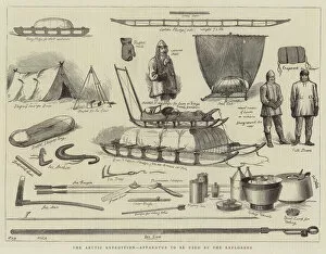 The Arctic Expedition, Apparatus to be used by the Explorers (engraving)