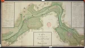 Area around Sas van Gent and Philippine, Netherlands, 1747 (pen, ink & w/c on paper) Area around Sas van Gent and Philippine, Netherlands, 1747 (pen, ink & w/c on paper)