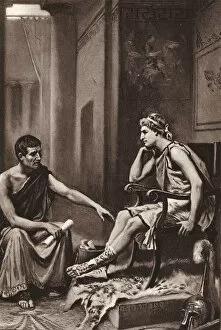 Aristotle teaching Alexander the Great (photogravure)