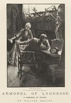 Armorel of Lyonesse, A Romance of To-Day, by Walter Besant (engraving) Armorel of Lyonesse, A Romance of To-Day, by Walter Besant (engraving)