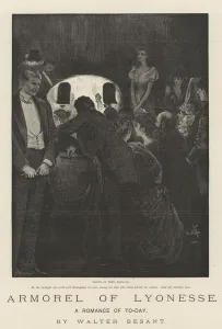 Armorel of Lyonesse, A Romance of To-Day, by Walter Besant (engraving) Armorel of Lyonesse, A Romance of To-Day, by Walter Besant (engraving)