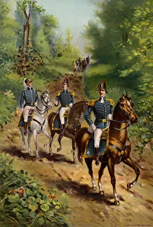 US Army, General and Staff Officers, 1812 (colour litho) US Army, General and Staff Officers, 1812 (colour litho)