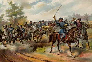 US Army, Horse Artillery, 1865 (colour litho) US Army, Horse Artillery, 1865 (colour litho)