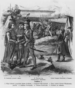 The army of Tadeusz Kosciuszko, 1794 (engraving) The army of Tadeusz Kosciuszko, 1794 (engraving)