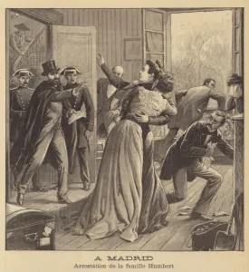 Arrest of the Humbert family in Madrid (litho) Arrest of the Humbert family in Madrid (litho)