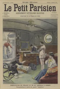 Arrest of Jean Gallay and Valentine Merelli at Bahia, Brazil (colour litho) Arrest of Jean Gallay and Valentine Merelli at Bahia, Brazil (colour litho)