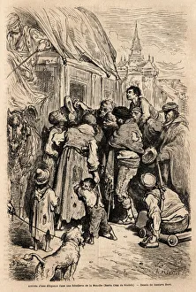 The arrival of the diligence in a hotel in Santa Cruz de modela (Mancha province) The arrival of the diligence in a hotel in Santa Cruz de modela (Mancha province)