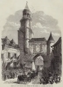 Arrival of the Emperor and Empress of the French at Auxerre (engraving) Arrival of the Emperor and Empress of the French at Auxerre (engraving)