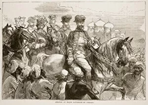 Arrival of Major Lawrence at Coilady, illustration from Cassell'