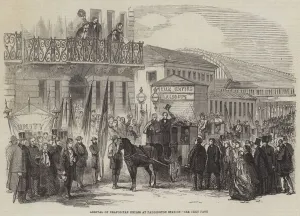 Arrival of Neapolitan Exiles at Paddington Station (engraving) Arrival of Neapolitan Exiles at Paddington Station (engraving)