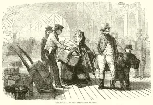 The arrival at the Paddington Station (engraving) The arrival at the Paddington Station (engraving)