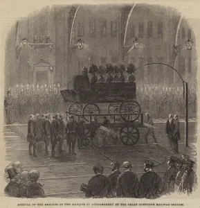 Arrival of the Remains of the Marquis of Londonderry at the Great Northern Railway Arrival of the Remains of the Marquis of Londonderry at the Great Northern Railway