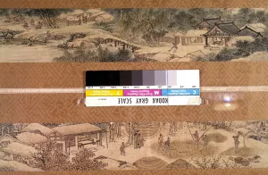 Art Coreen: landscape of the four seasons attributed to Kim Tu Ryang (Tu-Ryang Art Coreen: landscape of the four seasons attributed to Kim Tu Ryang (Tu-Ryang