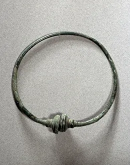 Art Gauls: Torque a tampon (2nd iron age, 450 BC) - Dijon, archeological museum Art Gauls: Torque a tampon (2nd iron age, 450 BC) - Dijon, archeological museum