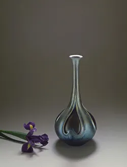 Austrians Gallery: Art nouveau: glass vase, manufacture Loetz, 1899 (Glassware, Austria)