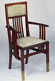 Art Nouveau style armchair, Part of set designed for hall Art Nouveau style armchair, Part of set designed for hall