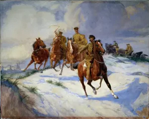 Artillery on the Dunes, Flanders, 1915 (w/c) Artillery on the Dunes, Flanders, 1915 (w/c)