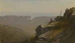 The Artist Sketching at Mount Desert, Maine, 1864-5 (oil on canvas) The Artist Sketching at Mount Desert, Maine, 1864-5 (oil on canvas)