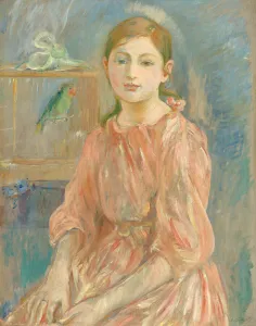 The Artist's Daughter with a Parakeet, 1890 (oil on canvas) The Artist's Daughter with a Parakeet, 1890 (oil on canvas)