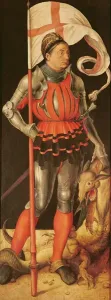 Albrecht Durer Prints: Stephan Paumgartner as Saint George Print