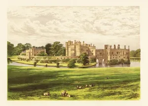 Prints of 7233425 Leeds Castle, Kent, England. 1880 (engraving) by Lydon, Alexander Francis (1836-1917) (after); Private Collection; (add.info.: Leeds Castle, Kent, England) Leeds Prints: Leeds Castle, Kent, England Print 1880 (engraving)
