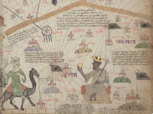 Detail from the Catalan Atlas, Sheet 6 Print (1375)