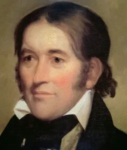 David (Davy) Crockett Print, 1834 Oil on Canvas