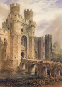 Prints of AGN268107 Hurstmontceaux Castle, Sussex (w/c) by Buckler, John Chessell (1793-1894); 63.5x45.7 cm; Private Collection; Photo eAgnew s, London; English, out of copyright B Prints: Hurstmontceaux Castle Print (w/c) by John Chessell Buckler